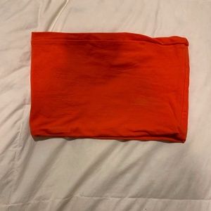TOPSHOP Orange Tube Top